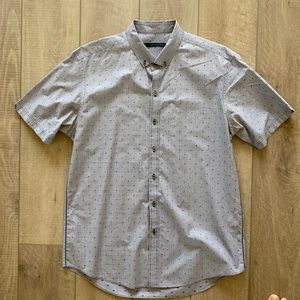Zachary Prell Short Sleeve Button Down Shirt - Blue/ XL